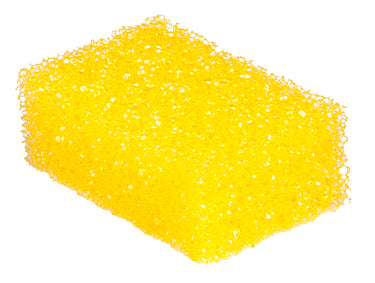 Insektenschwamm gelb, soft, lose Größe: 110 x 70 x 40mm